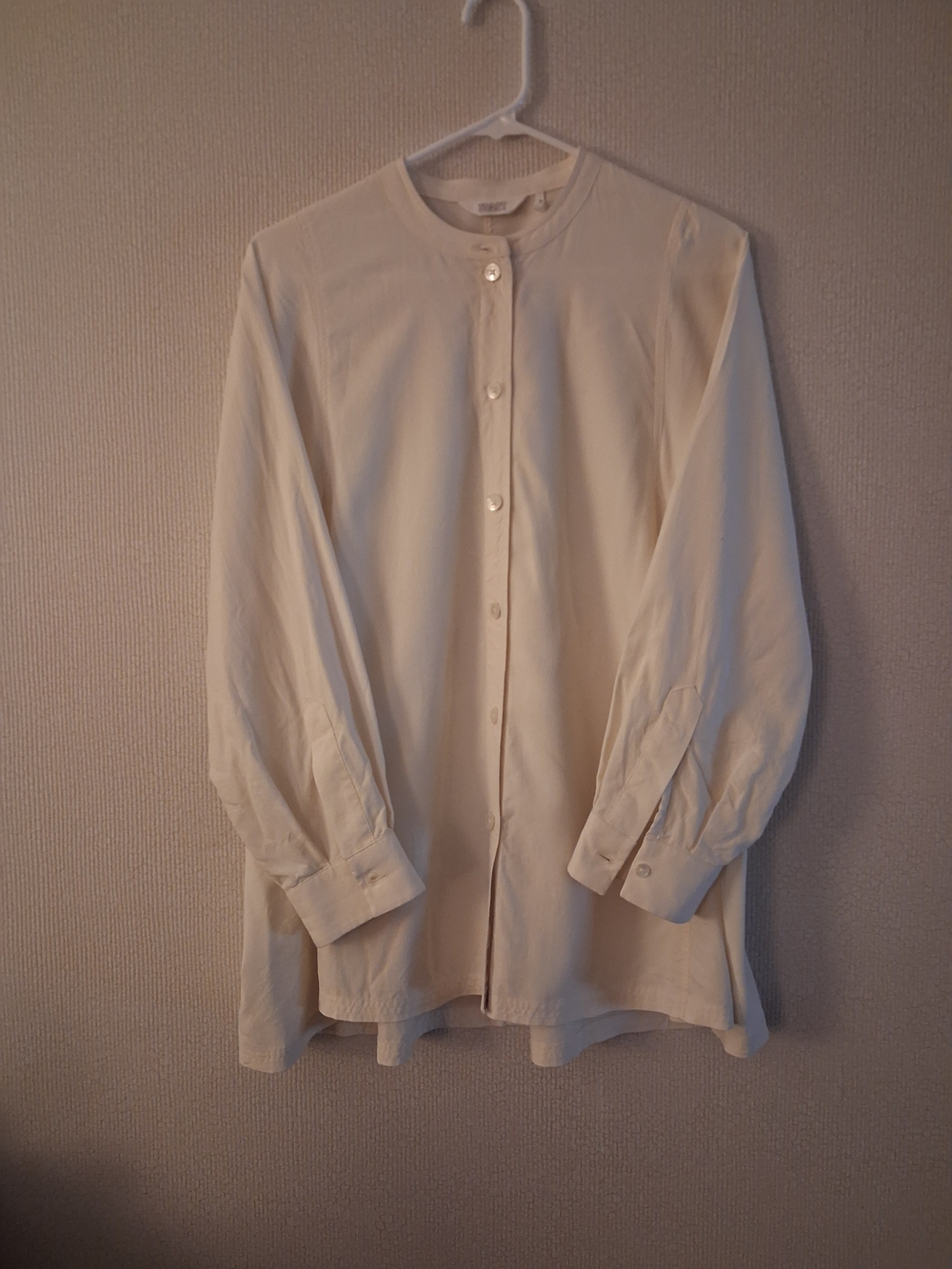 Toast Pale Yellow 100 % Silk Womens Blouse M